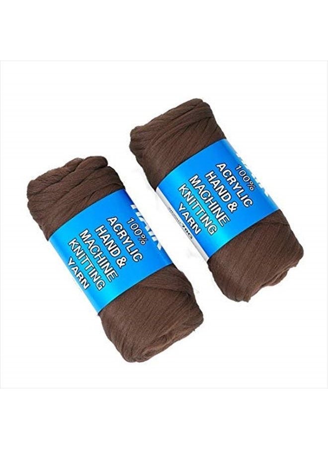 Youngther - 100% Brazilian Wool Hair Acrylic Yarn for African Hair Jumbo Braids/Senegalese Twist/Faux Locs/Wraps/Dreadlocks (2Roll, 350) - Image 1