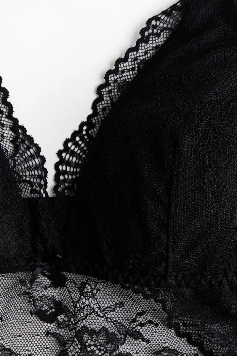 اتش اند ام حمالة صدر براليت من الدانتيل المبطن