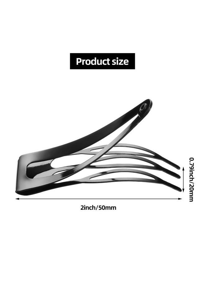 Chuangdi - 60 Pieces Double Grip Hair Clips Metal Snap Hair Barrettes Non Slip Hair Clips Basic Hair Accessories For Women Girls Hair Making Styling Salon Supplies 3 Colors - Image 1
