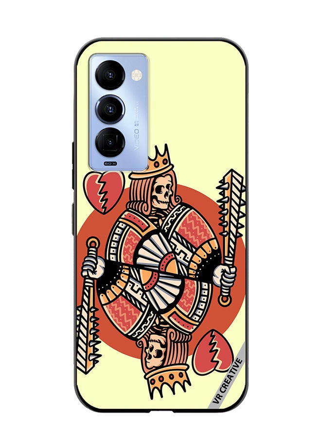VR CREATIVE Protective Case Cover For Tecno Camon 18/18 P King Suit Design Multicolour - Image 1