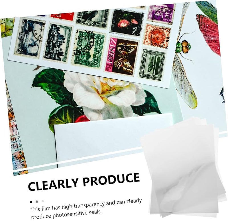 100 Pcs High Transparency Photosensitive Thermal Insulation Film For Office And School Seal Production - Image 4