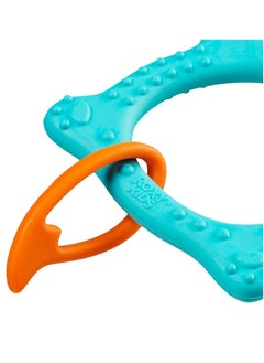 Generic FOX Baby Teether Toy – Soft & Firm Zones for All Teething Stages, Easy to Hold, BPA-Free TPE & Polypropylene, Mint Color, from 4 Months  - Image 5