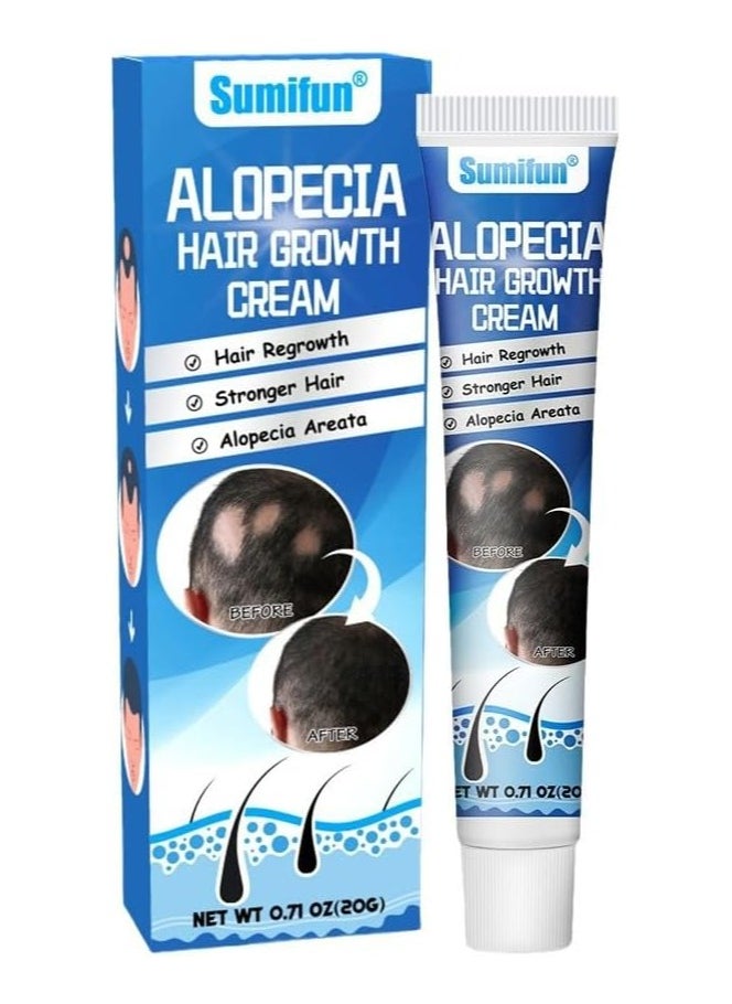 Sumifun - Alopecia Hair Growth Cream, 20g - Revitalizing Scalp and Promoting Hair Growth - Effective Treatment for Alopecia & Thinning Hair - Nourishes & Strengthens Hair Follicles - Reduces Hair Loss - Image 1