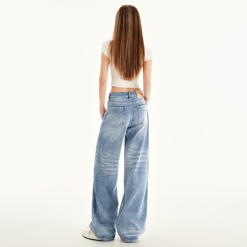 Unisex Classic Denim Jeans Loose Fit Daily Outdoor Wear - Image 5
