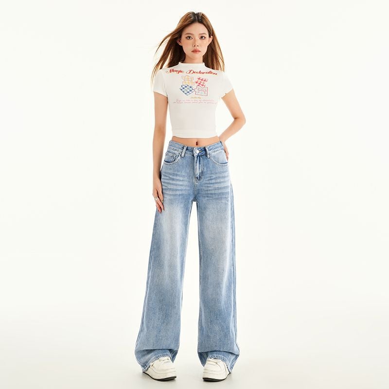 Unisex Classic Denim Jeans Loose Fit Daily Outdoor Wear - Image 1