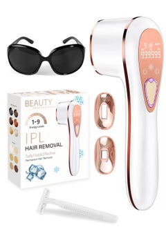 IPL Laser Hair Removal/ Hair removal device for home/ saphire pain free iced cool laser removal for face and body