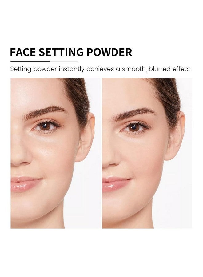 Serseul Face Powder Translucent Pressed Powder Oil Control Setting Powder Soft Focus Effects Pressed Finishing Powder Long Lasting For Matte Finish - Image 2