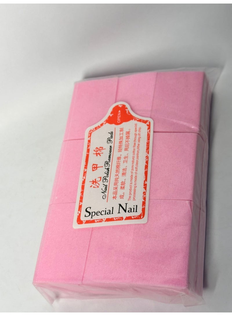 Nail Polish Remover Cotton Pads Nail Polish Remover Cotton Wipes Makeup Cleaner Cotton Wipes 1000Pcs Disposable Hard Cotton Pads Nail Polish Remover Wipes Makeup Cleaner Cotton 1000PCS - Image 4