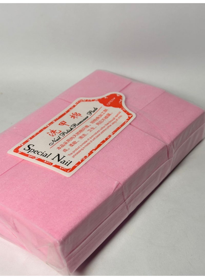 Nail Polish Remover Cotton Pads Nail Polish Remover Cotton Wipes Makeup Cleaner Cotton Wipes 1000Pcs Disposable Hard Cotton Pads Nail Polish Remover Wipes Makeup Cleaner Cotton 1000PCS - Image 2