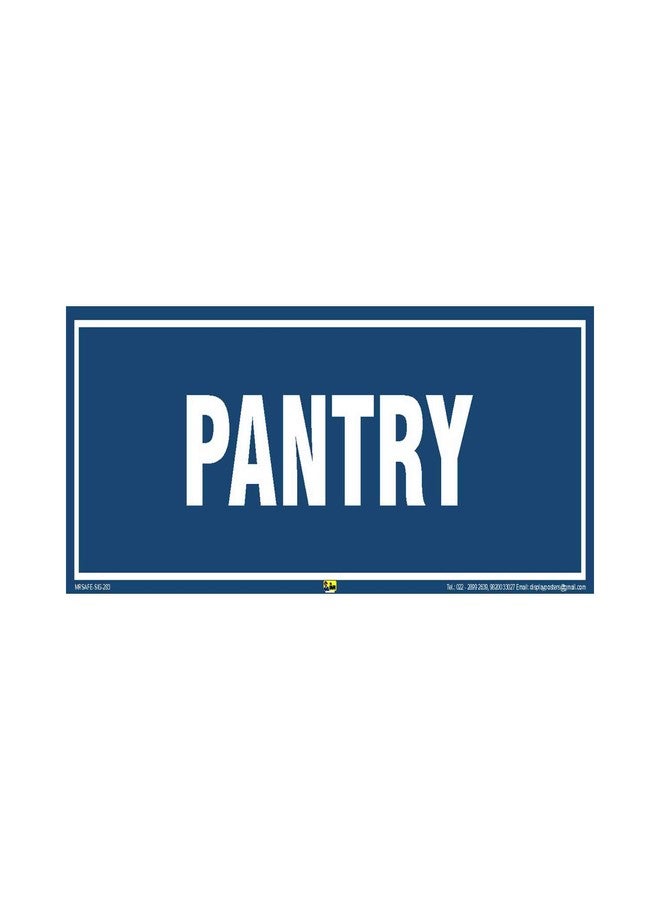 Mr. Safe - Pantry Sign PVC Sticker 12 Inch X 4 Inch - Image 1