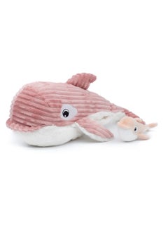 Les Deglingos Morfalou the Orca Plush Toy - Soft Pink Cuddle Buddy with Hidden Baby Orca, Eco-Friendly Plush Safe from Birth  - Image 4