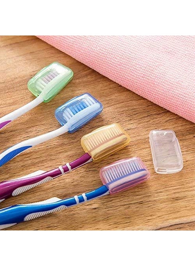 Cute critters 5 Pcs Toothbrush Holders & Tumblers Portable Toothbrush Head Cover Holder Travel Hiking Camping Brush For Toothbrush Clean Random Color(Plastic, Blue) - Image 1