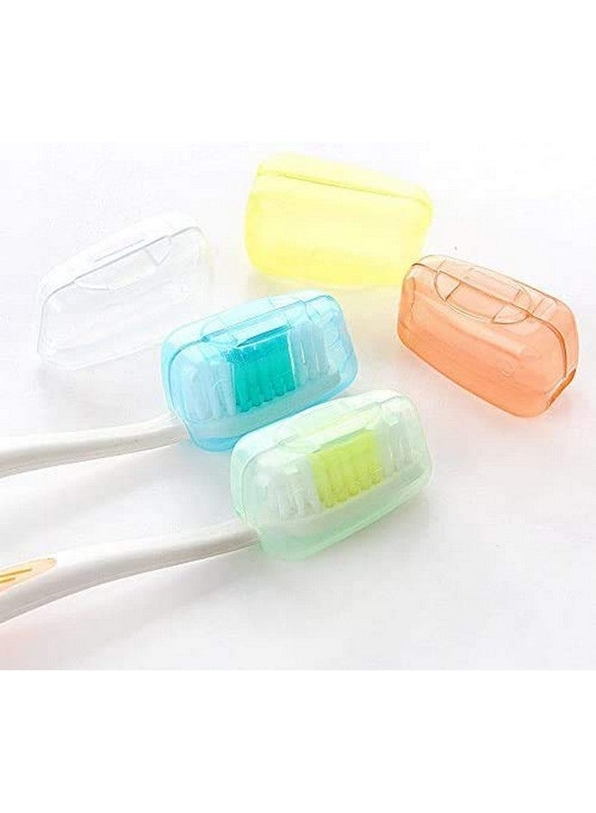 Cute critters 5 Pcs Toothbrush Holders & Tumblers Portable Toothbrush Head Cover Holder Travel Hiking Camping Brush For Toothbrush Clean Random Color(Plastic, Blue) - Image 4