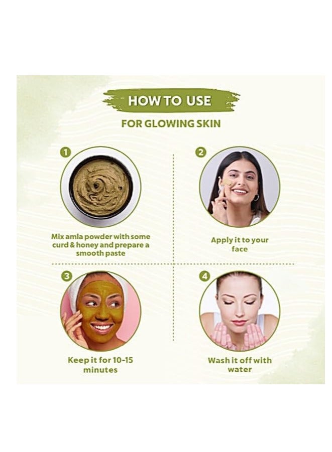 مملكة الإكسسوارات مسحوق الأملا (٥٠ غرامًا) - طبيعي ١٠٠٪ | مناسب للشعر والبشرة | يعزز نمو الشعر، ويقضي على القشرة، وينظف فروة الرأس | يعزز إشراقة البشرة، ويقلل التجاعيد، ويجدد البشرة بلطف. - Image 3