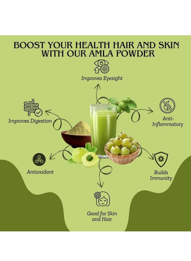 مملكة الإكسسوارات مسحوق الأملا (٥٠ غرامًا) - طبيعي ١٠٠٪ | مناسب للشعر والبشرة | يعزز نمو الشعر، ويقضي على القشرة، وينظف فروة الرأس | يعزز إشراقة البشرة، ويقلل التجاعيد، ويجدد البشرة بلطف. - Image 5