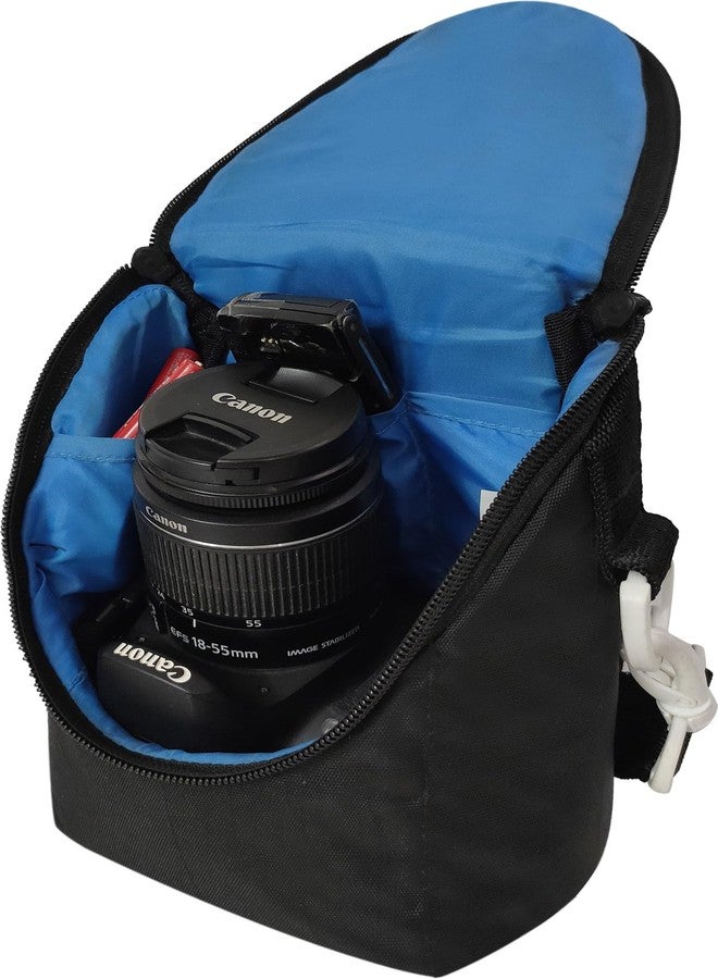 Tagus Camera Bag for DSLR/SLR Camera Waterproof, Shoulder Bag Compatible for Canon Nikon Sony Cameras and Lens Accessories Photographers Travel Outdoor Use, Black - Image 2