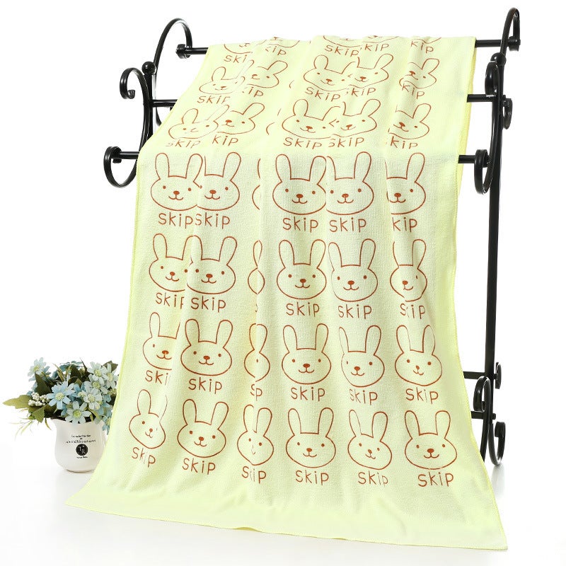 general Kelman Microfiber Bath Towel Soft Absorbent Cartoon Embossed Beach Towel 70x140cm - Image 1