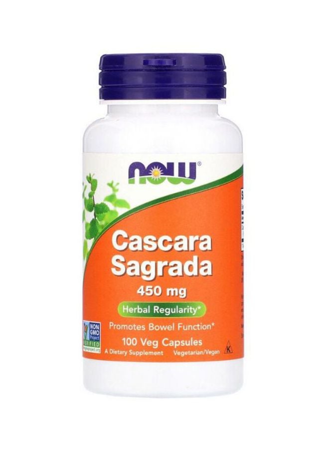 Now Foods Cascara Sagrada Dietary Supplement - 100 Capsules - Image 1