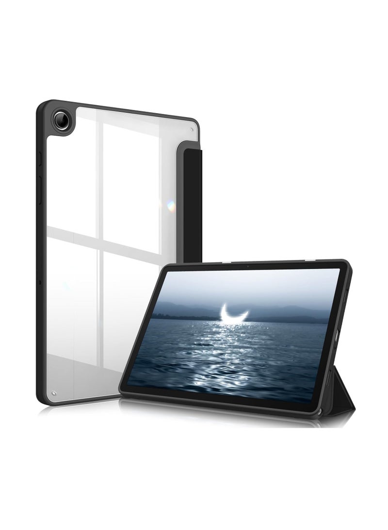 Case for Samsung Galaxy Tab A9 Plus 11 Inch 2023 - Shockproof Protective Case with Transparent Hard Shell on the Back for Tablet A9+ SM-X210/X216/X218, Black - Image 1