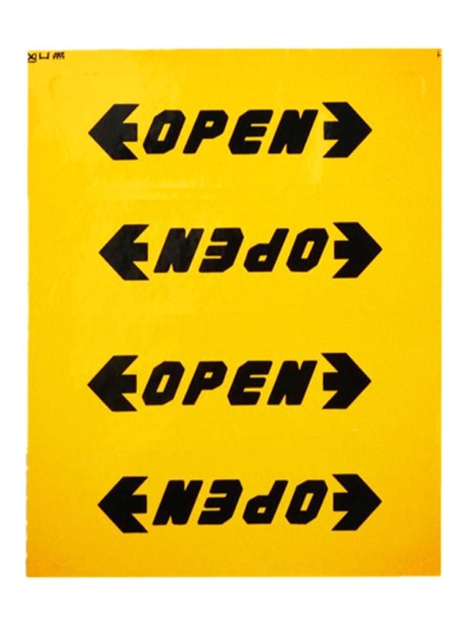 NIBEMINENT 2-Piece Open Printed Car Door Sticker Set - Image 1