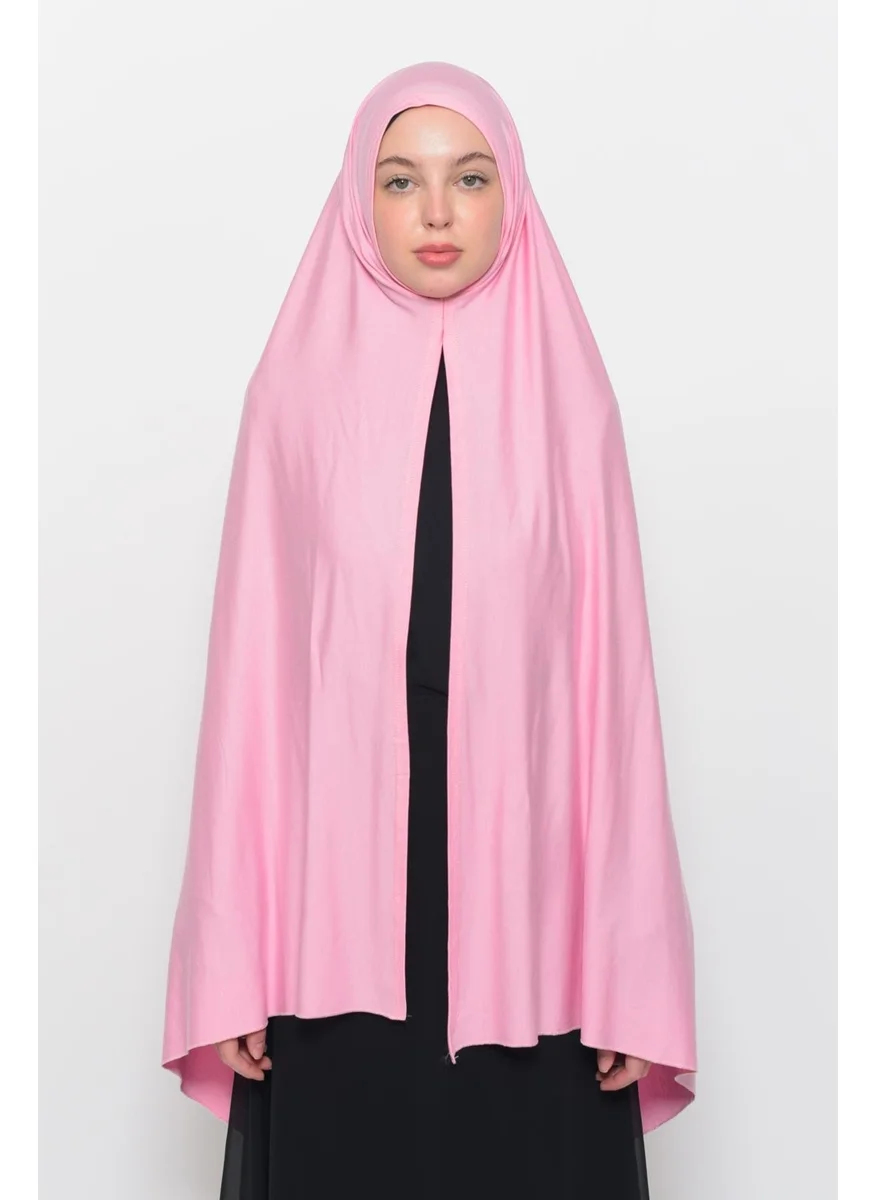 التوبة Ready Practical Interlocking Luxury Organic Plain Combed Cotton Shawl Aligned-Light Pink