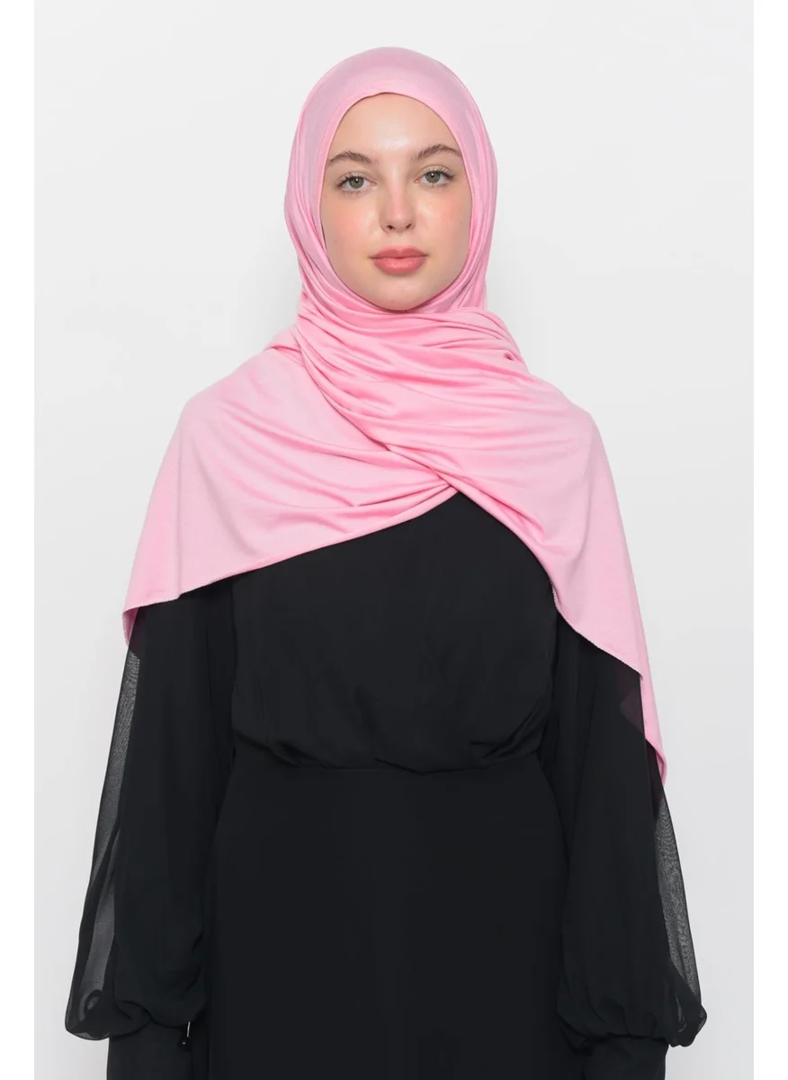 التوبة Ready Practical Interlocking Luxury Organic Plain Combed Cotton Shawl Aligned-Light Pink