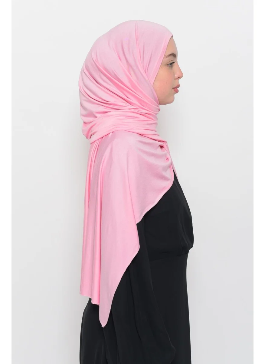 التوبة Ready Practical Interlocking Luxury Organic Plain Combed Cotton Shawl Aligned-Light Pink