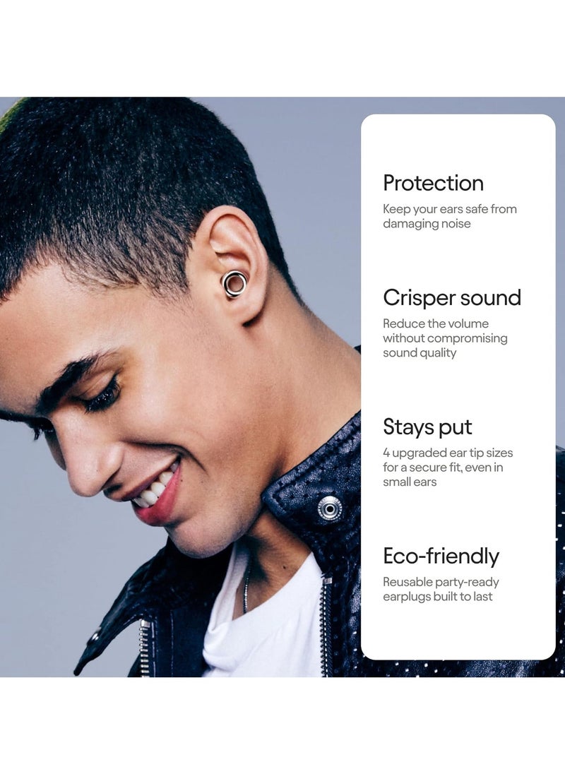 Loop Loop Experience 2 Ear Plugs – Stylish Certified Hearing Protection for Concerts & Festivals, Live Events, Musicians, Sports, DJs and Nightlife – 17dB Noise Reduction Earplugs (High-Fidelity)  - Image 5