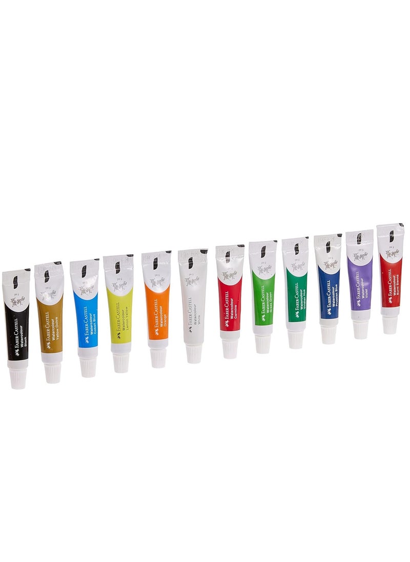 FABER-CASTELL - 12-Piece Watercolour Tubes 5ml Content Multicolour - Image 1