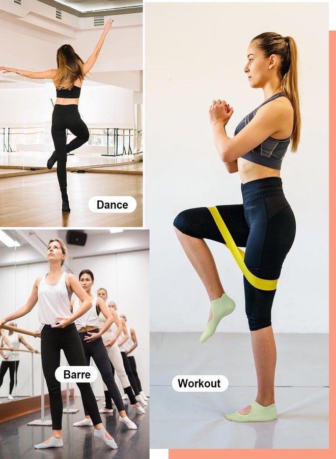 Aoliks Pilates Socks with Grips for Women, Yoga Socks for Ballet Barefoot Workout Athletic Socks - Image 2