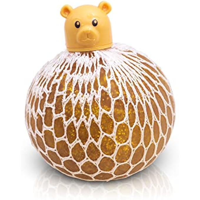 Tobar 38614 Squishy MESH PET-Gold Bear - Image 1