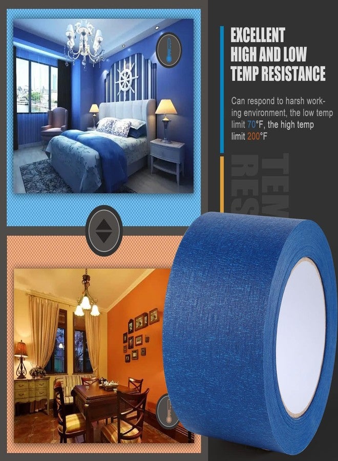 Lichamp Wide Masking Tape 3 inches, 1 Pack Blue Painters Tape Blue Masking Paper, 3 inches x 55 Yards x 1 Roll - Image 4
