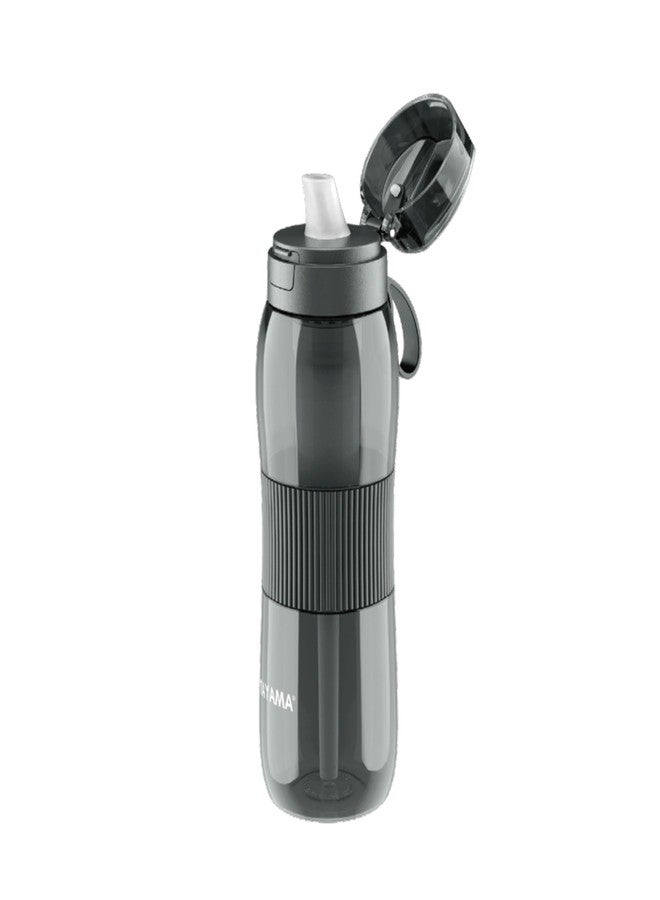 Tayama 25 oz. Black Tritan Alkaline Filtering Water Bottle, BPA-Free - Image 2