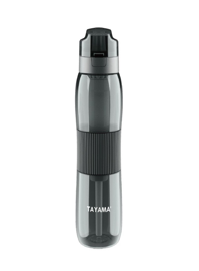 Tayama 25 oz. Black Tritan Alkaline Filtering Water Bottle, BPA-Free - Image 1
