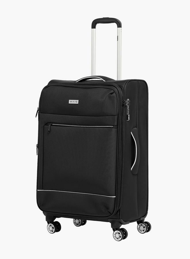 Wave Solid Softcase Trolley Bag With Retractable Handle - Image 1