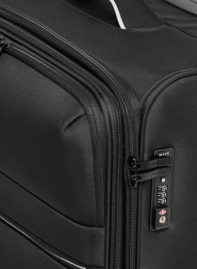 Wave Solid Softcase Trolley Bag With Retractable Handle - Image 5