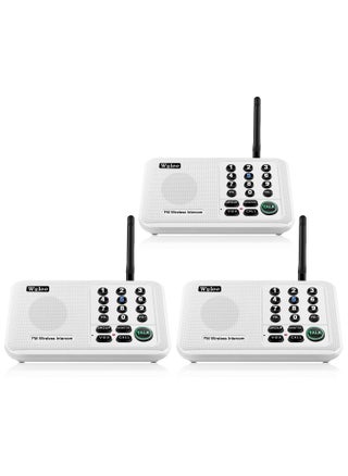 Wuloo Intercoms Wireless for Home 5280 Feet Range 10 Channel 3 Code, Wireless Intercom System for Home House Business Office, Room to Room Intercom, Home Communication System (3 Packs, White) - pzsku/Z3BC0DC74A4F48C06A0FFZ/45/1749324406/0e184f2a-a157-472a-9dac-57c5518cf0ed