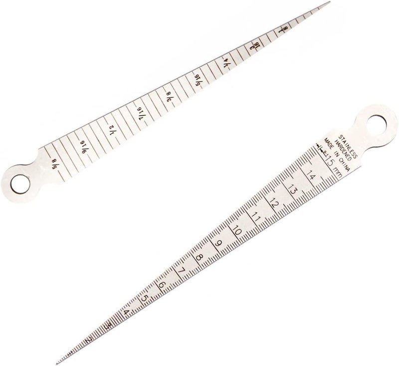 Utoolmart 1-15mm CB02 Taper Guage Feeler Welding Gauge Gap Hole Measuring Tool Inch & Metric 1 Pcs - Image 3