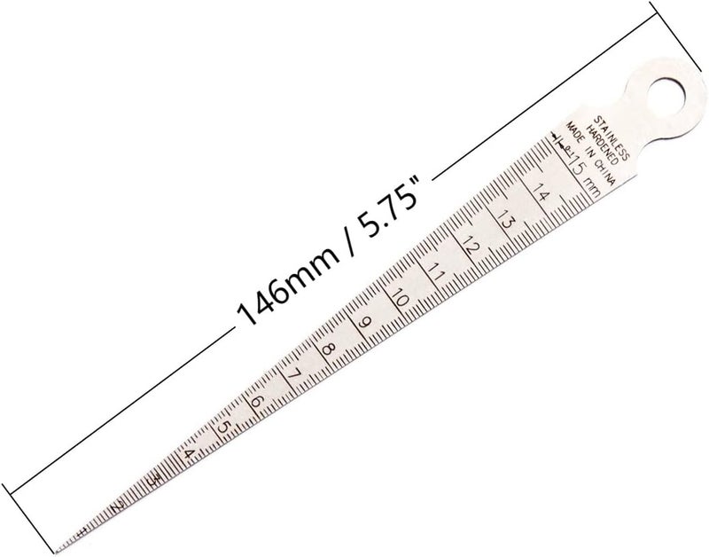 Utoolmart 1-15mm CB02 Taper Guage Feeler Welding Gauge Gap Hole Measuring Tool Inch & Metric 1 Pcs - Image 2
