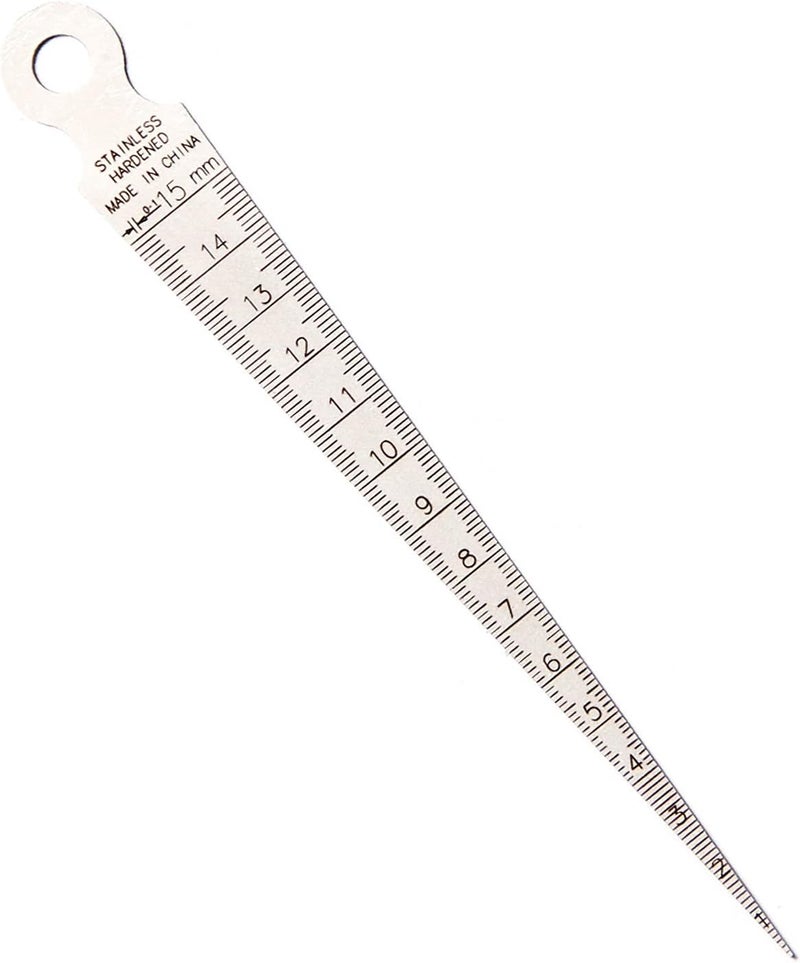 Utoolmart 1-15mm CB02 Taper Guage Feeler Welding Gauge Gap Hole Measuring Tool Inch & Metric 1 Pcs - Image 1