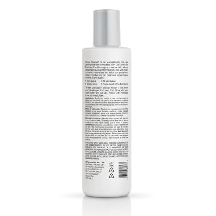 Pharmagel Hydra Cleanse Water Rinseable Facial Cleanser for All Skin Types | Natural Face Wash | Hydrating, Age Defying, and Revitalizing Face Cleanser | 8.5 fl. oz. - Image 2