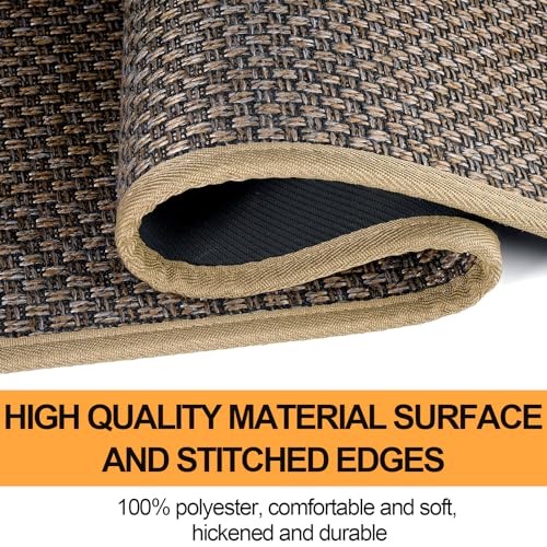 SUMLANS Stair Treads Carpet 15 pcs for Wooden Steps with Non Slip Rubber Backing, 100% Polyester Soft Stairs Resistant Indoor Skid Runner Safety Rugs for Kids Elders and Pets 30" * 8" (Brown) - Image 2