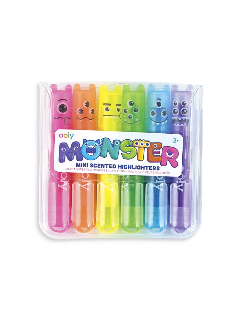 Ooly Mini Monster Scented Markers - Set of 6pcs - Image 1