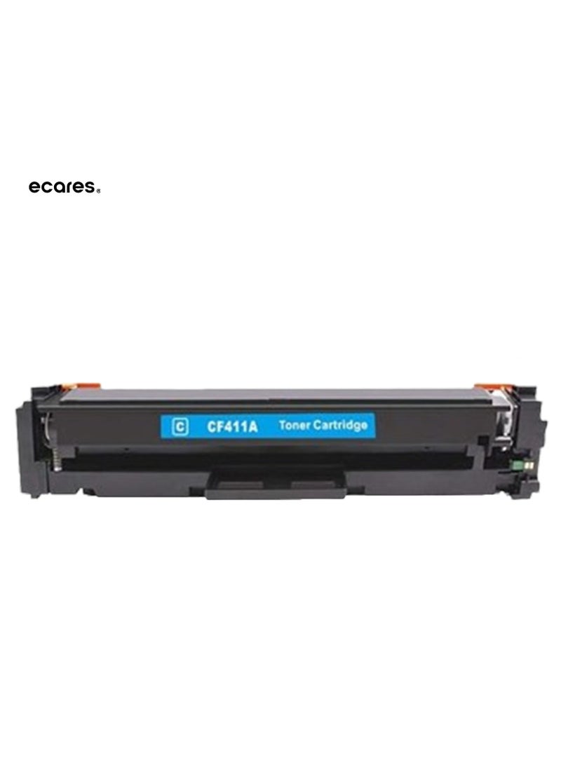 ECARES®410A Toner Cartridge CF411A  for HP Color Laserjet Pro MFP M452dn M452dw M452nw M477fdw M477fnw M477fdn M377dw Printer (Cyan) - Image 1