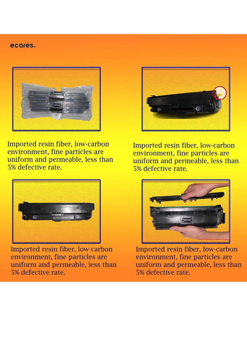 ECARES®410A Toner Cartridge CF411A  for HP Color Laserjet Pro MFP M452dn M452dw M452nw M477fdw M477fnw M477fdn M377dw Printer (Cyan) - Image 3
