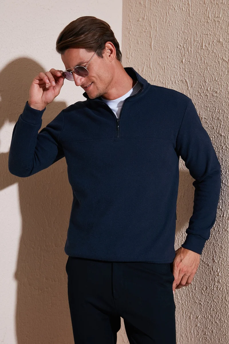 بوراتي Cotton Regular Fit Sweater Men's Sweater 456112 Br