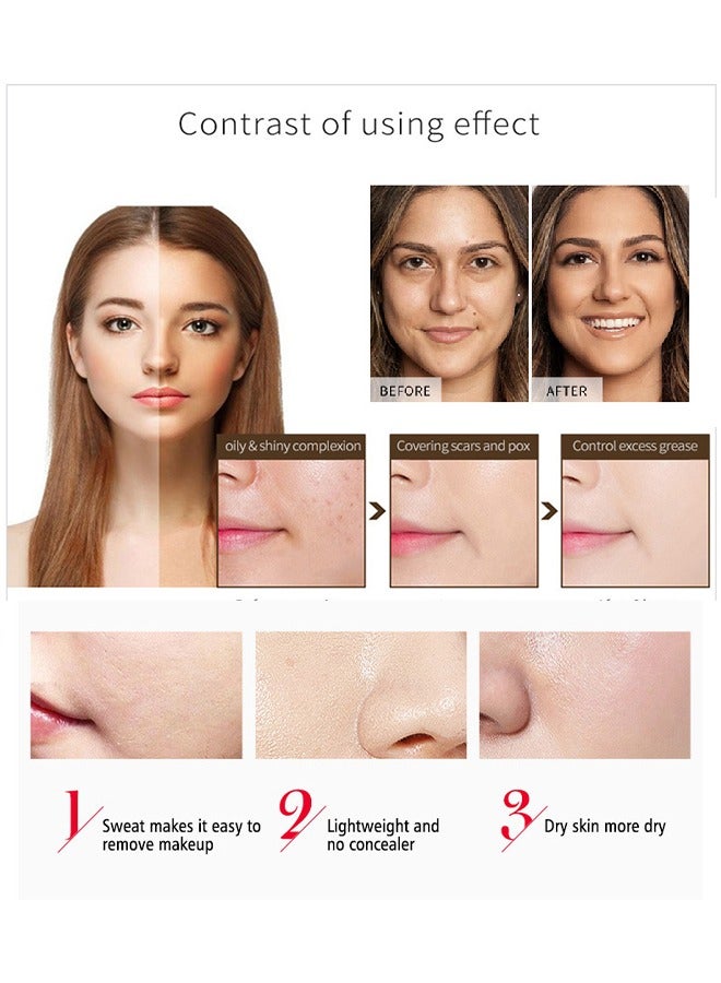 OUHOE Collagen Deep Protection Sunscreen BB Cream-Whitening Concealer Full Coverage BB Cream,Long Lasting Waterproof Oil Control Anti UVA Natural Foundation Makeup for Women - Image 4