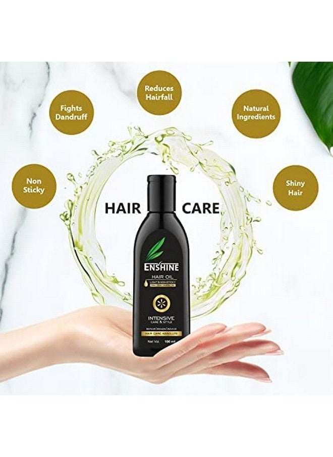 Enshine - Hair Oil Pack Of 2 (100Ml Each) Hair Oil For Hair Growth & Hair Fall Control With Rich Blend Of 21 Herbal Oils;Light & Nonsticky;Hair Oil For Men & Women - Image 1