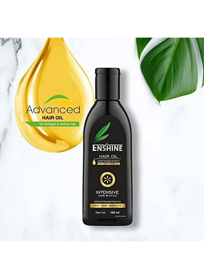 Enshine - Hair Oil Pack Of 2 (100Ml Each) Hair Oil For Hair Growth & Hair Fall Control With Rich Blend Of 21 Herbal Oils;Light & Nonsticky;Hair Oil For Men & Women - Image 1