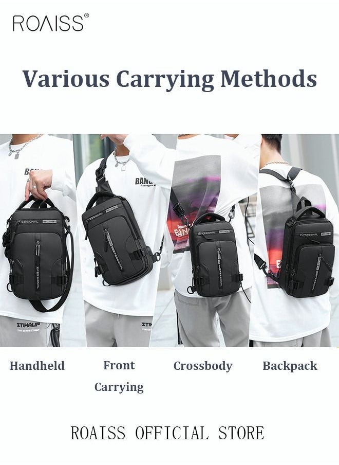 Men Crossbody Sling Bag Travel Chest Bags with USB Charging Port Waterproof Casual Daypack Outdoor Sling Bag Hiking Backpack for Men Outdoor Travel Business Casual Work Office - pzsku/Z3BC13317584CEEDB8EB6Z/45/_/1692342606/30ffe20e-b710-4e45-8db7-54cfca570a44